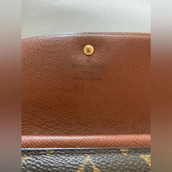 Auth Louis Vuitton Sarah wallet. Thais wallet comes with a snap pocket inside‎ - Picture 4 of 12